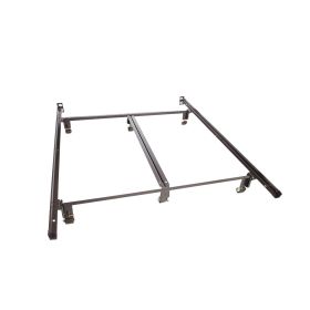 Queen size Metal Bed Frame with Double Center Rail for Maximum Weight Capacity